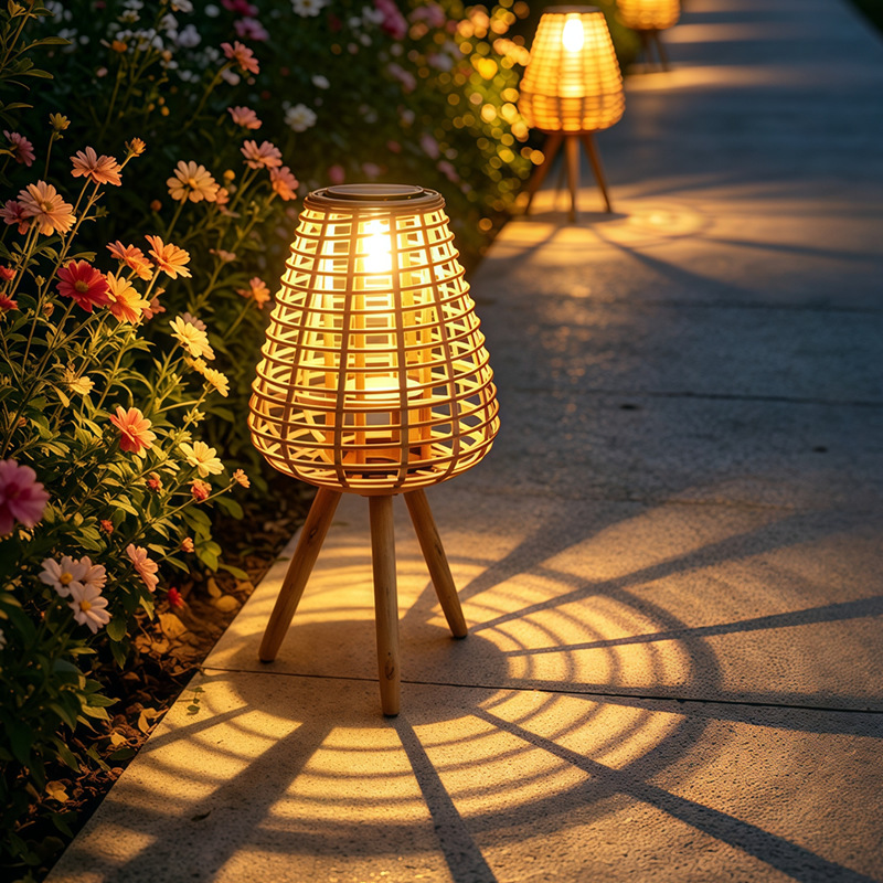 New model of outdoor waterproof solar-powered lawn lamp for home use, suitable for courtyard, garden, patio, camping, and balcony