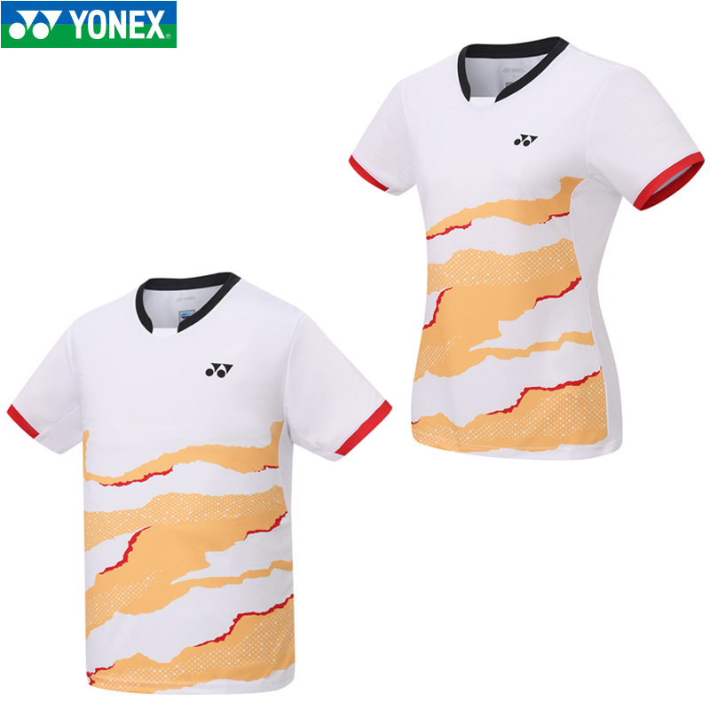尤尼克斯羽毛球服yy男女款运动上衣短袖T恤1103625BCR/2103625BCR