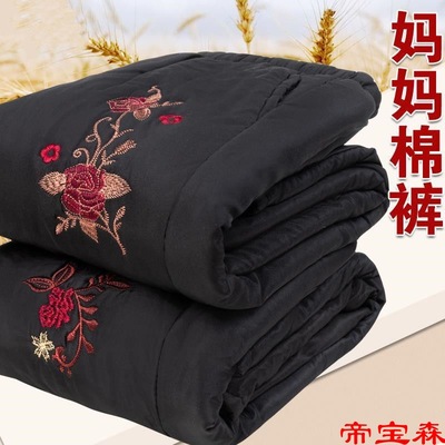 Middle and old age cotton-padded trousers winter thickening the elderly Warm pants Paige Easy mom Clip trousers grandma trousers Exorcism