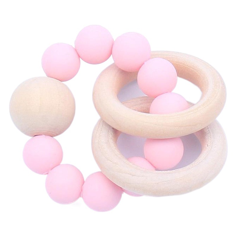 Fábrica en stock al por mayor del bebé mordedor pulsera de los niños silicona dientes molienda juguetes AliExpress Comercio exterior Juguetes