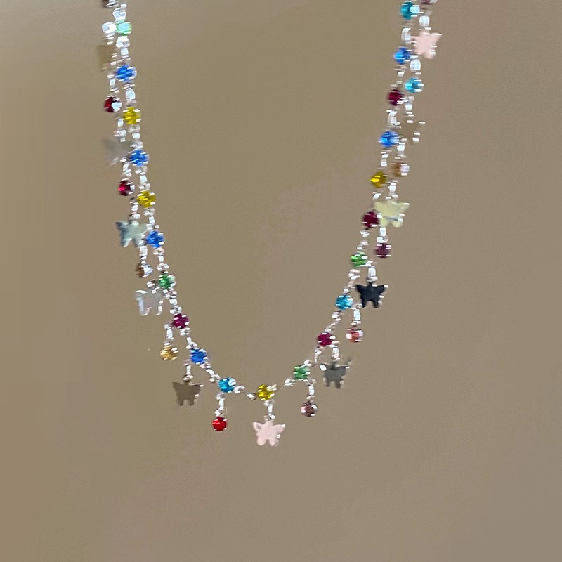 Women's Gender Plating Design Elegant Classic Style Geometric Butterfly Alloy Wholesale Necklace