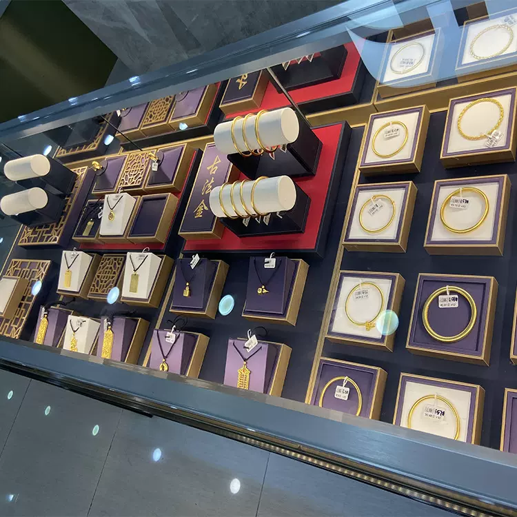 工厂热销新款古法展示道具创意复古翡翠玉器饰品展示盘陈列道具