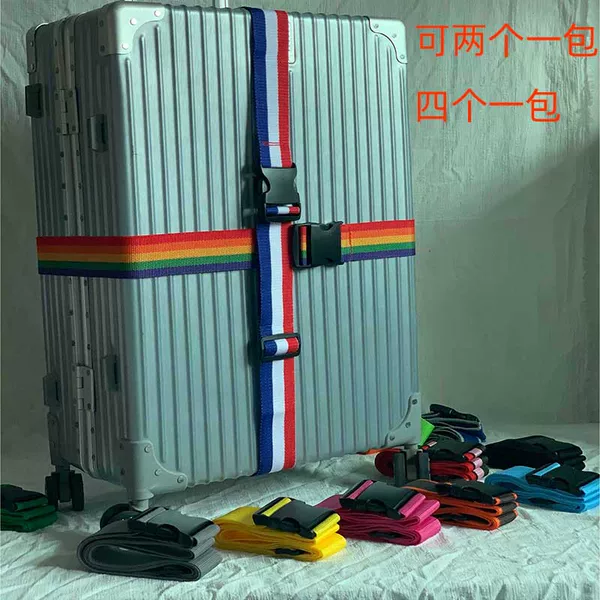 Cross-Border overseas travel suitcase binding belt password-free luggage belt safety reinforcement belt luggage binding belt packing belt
