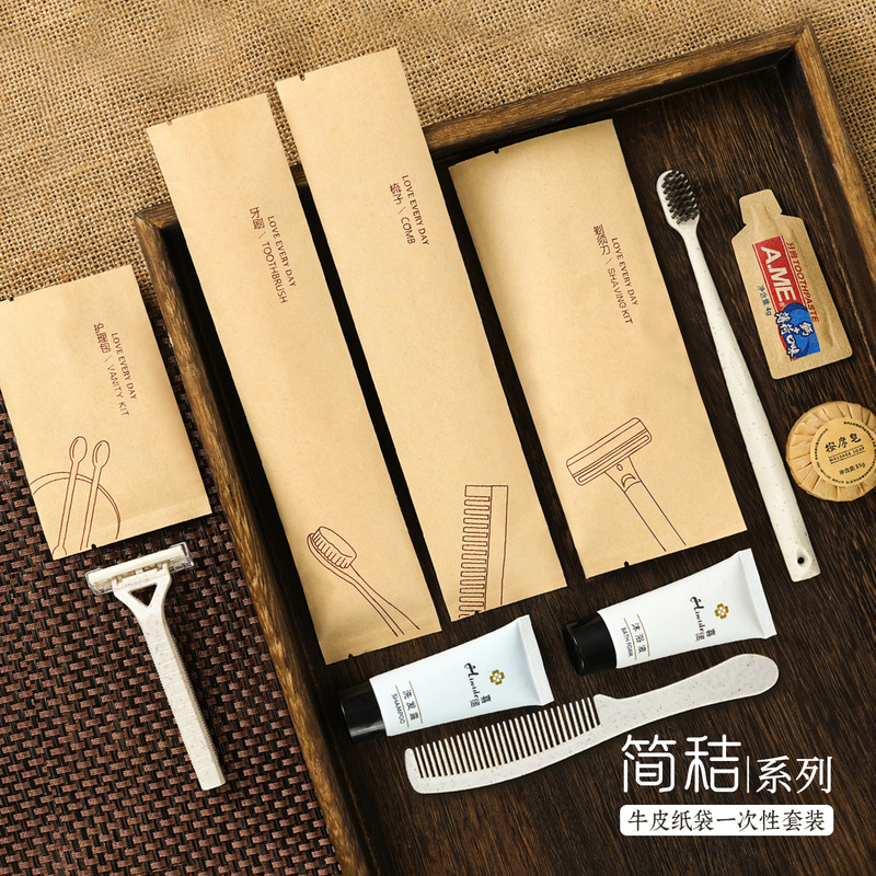 High-end B&B disposable toothbrush, toothpaste, straw comb, hotel toiletries set wholesale High-end B&B disposable toothbrush, toothpaste, straw comb, hotel toiletries set wholesale