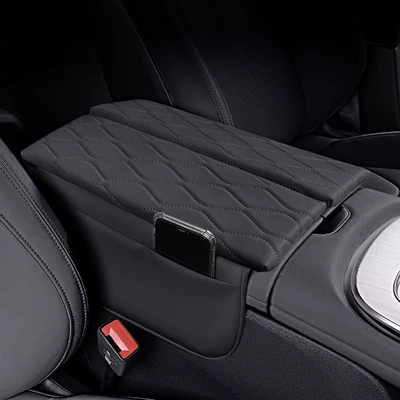 Protective Cover Car Interior Decoration, Armrest box pad - xiaomi-black