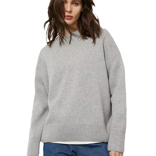 Russian Autumn/Winter New Round Neck Solid Color Casual Soft and Creamy Sweater