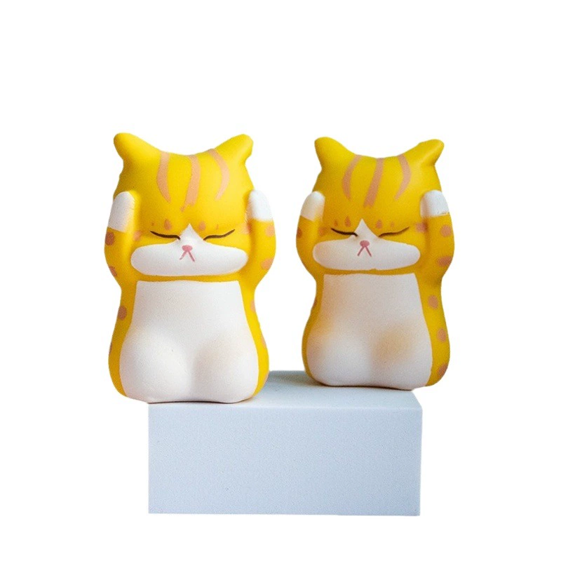 Интернет знаменитость ухо покрытие котенок медленный отскок ПУ щепотка музыка декомпрессионная игрушка Украшение Рабочего Стола креативная Мода Играть Оптовая игрушка