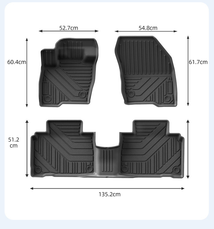 Suitable for North America, 19-26 Models of Ford Edge Car Floor Mats, Environmentally Friendly Tpe Floor Mats, Trunk Mats