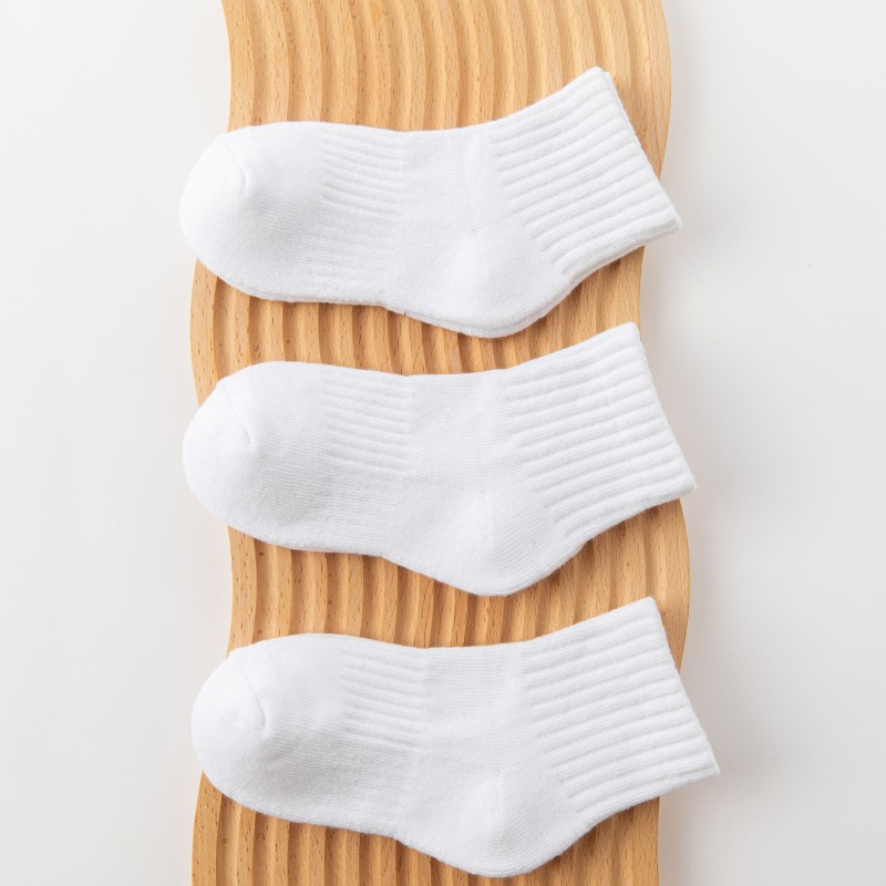 Children's cotton keep warm demi-season black socks for students, increased thickness 4