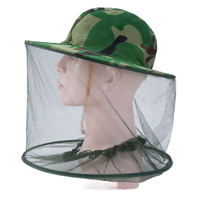 Anti-mosquito sombrero de pesca herramientas conjunto completo apicultura anti-abeja sombrero Denim abeja sombrero abeja ropa protectora tapa máscara de protección solar