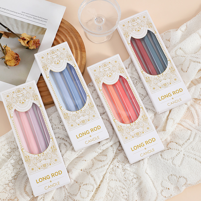 長さ25cmのロングロッドテーパーキャンドル 結婚式宴会雰囲気ロングキャンドル 10inch色無煙キャンドル|undefined