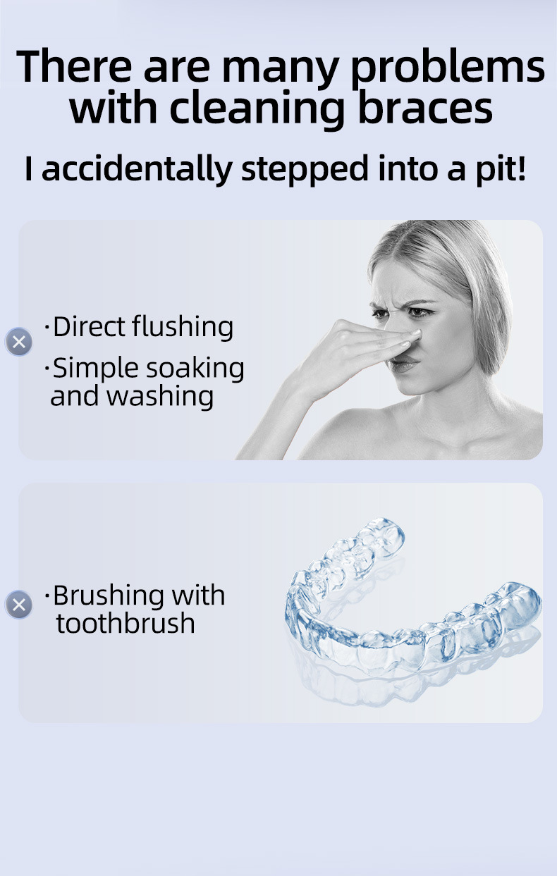 Portable Ultrasonic Retainer Cleaner with UV Light Sterilizer