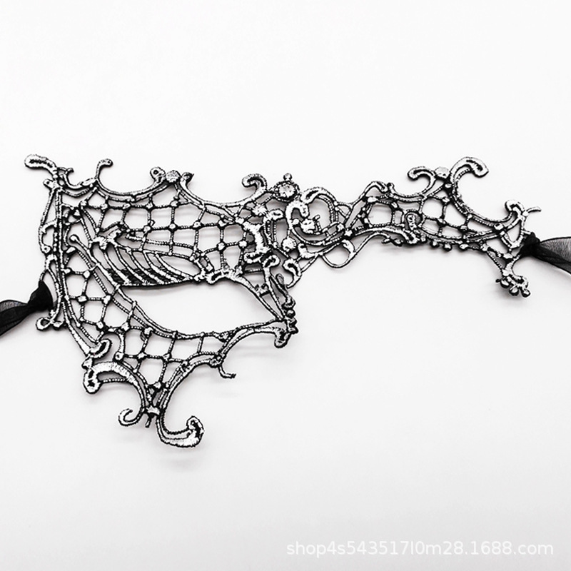 Ventas transfronterizas de encaje sexy de un solo ojo máscara de media cara fiesta máscara de ojos sexy espectáculo de cine y televisión accesorios de vestuario