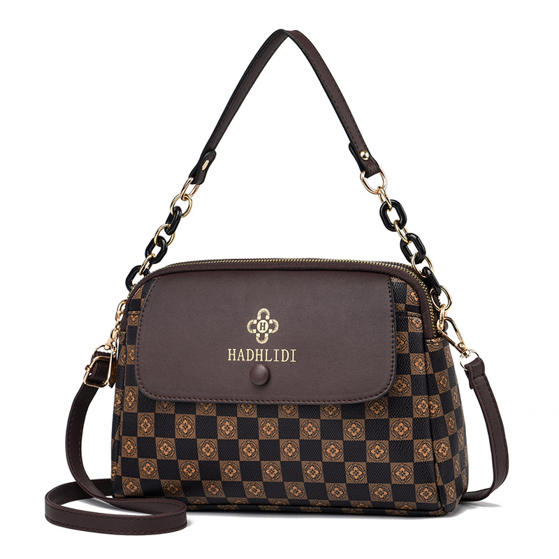 2023 New Fashion Small Bag Women's Middle Aged Women's Bag Large Capacity Soft Leather Mom's Bag One Shoulder Fashion Bag_voghion.com