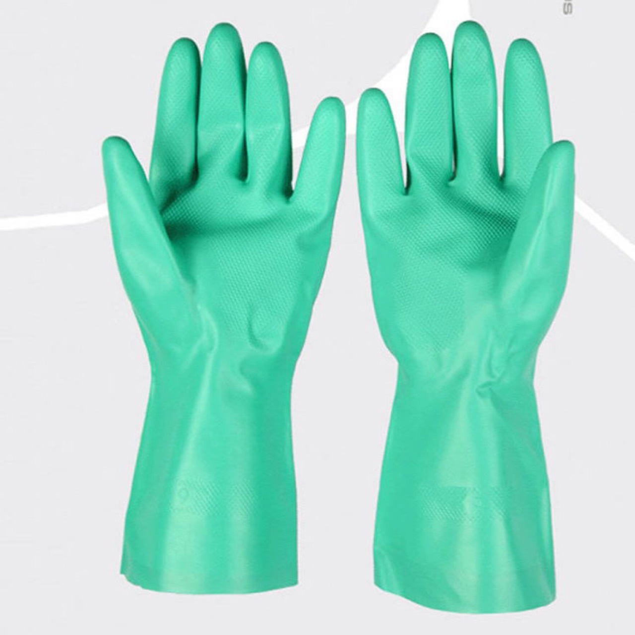 代尔塔201801丁腈橡胶手套 耐酸碱溶剂工业手套防化耐油防护手套