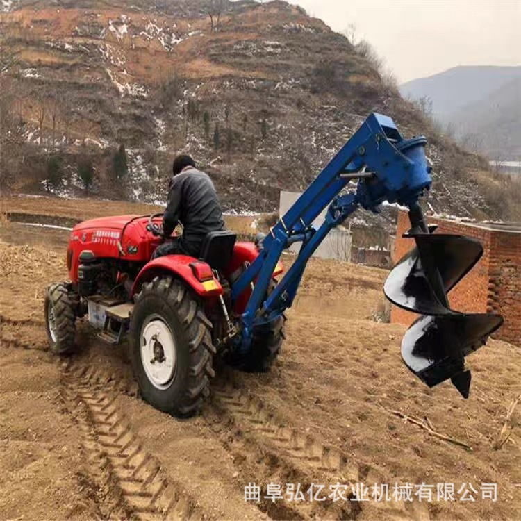 果园植树挖坑机螺旋式钻地机加大加厚地钻打窝机林业植树造林钻坑
