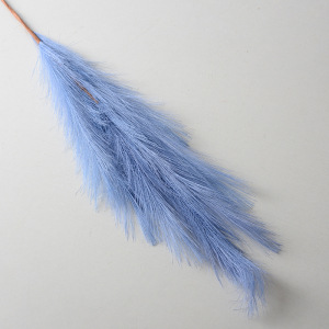 Flor artificial flor azul material boda salón decoración del hogar Rosa artificial Flor de plástico al por mayor