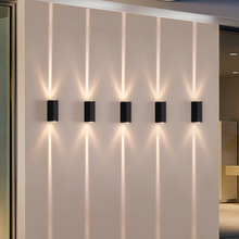 跨境led户外壁灯别墅现代简约外墙灯具庭院装饰照明铝材极简墙灯