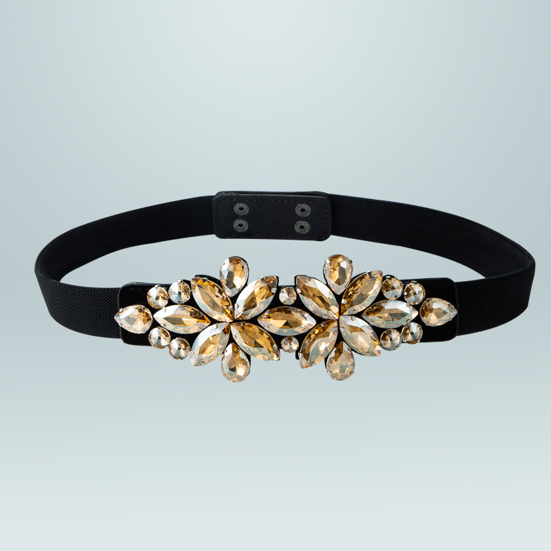 Fashion Flower Rhinestone Diamond Artificial Gemstones Women's Corset Belts display picture 7