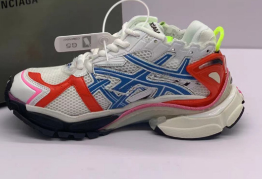 Balenciaga Runner Low White Blue Red