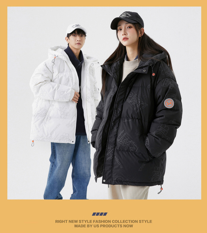 Men's Puffer Jacket Winter Coat For Couples Duck Down Warm_voghion.com