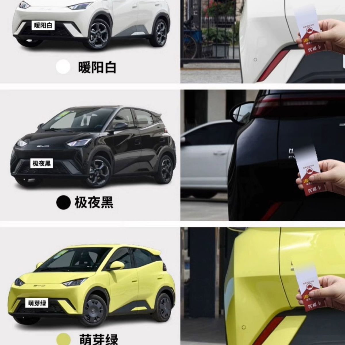 Byd Seagull Touch-Up Paint Pen Warm Sun White Spray Paint Car Scratch Repair Extreme Night Black Car Paint Sprout Green White