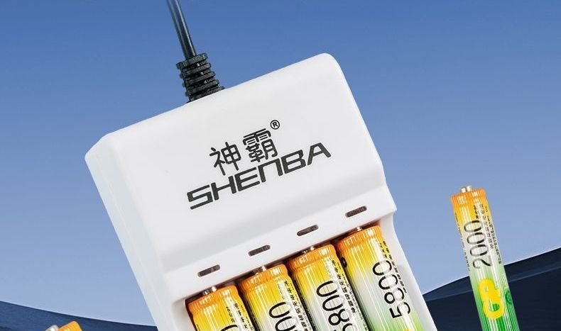 Universal rechargeable battery charger set for large-capacity remote control toys, rechargeable AA and AAA nickel-metal hydride batteries
