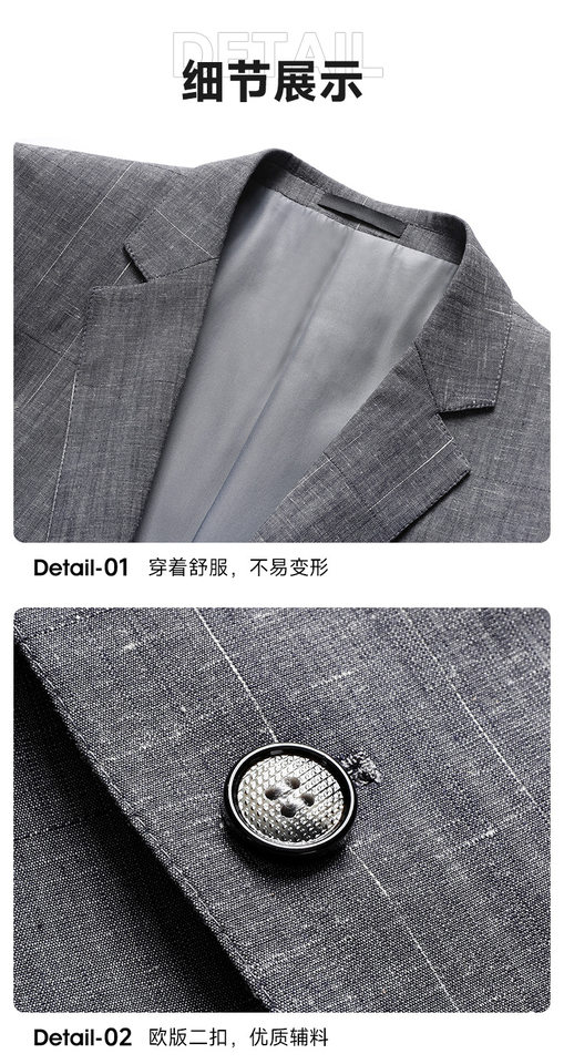 Áo vest nam phong cách Hàn dáng ôm, vải modal cotton mỏng nhẹ, cổ vest một hàng hai nút — Xám trung tính chi tiết 18