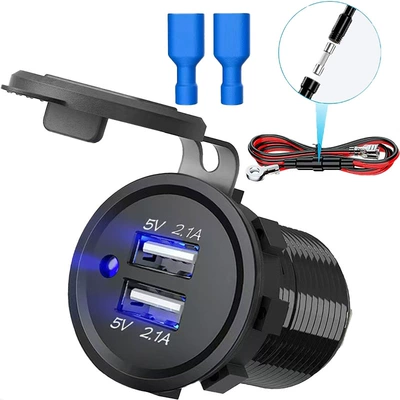 modification accessory, conversion plug | Mobil şarj cihazları - dual-24a60cm-power-cable