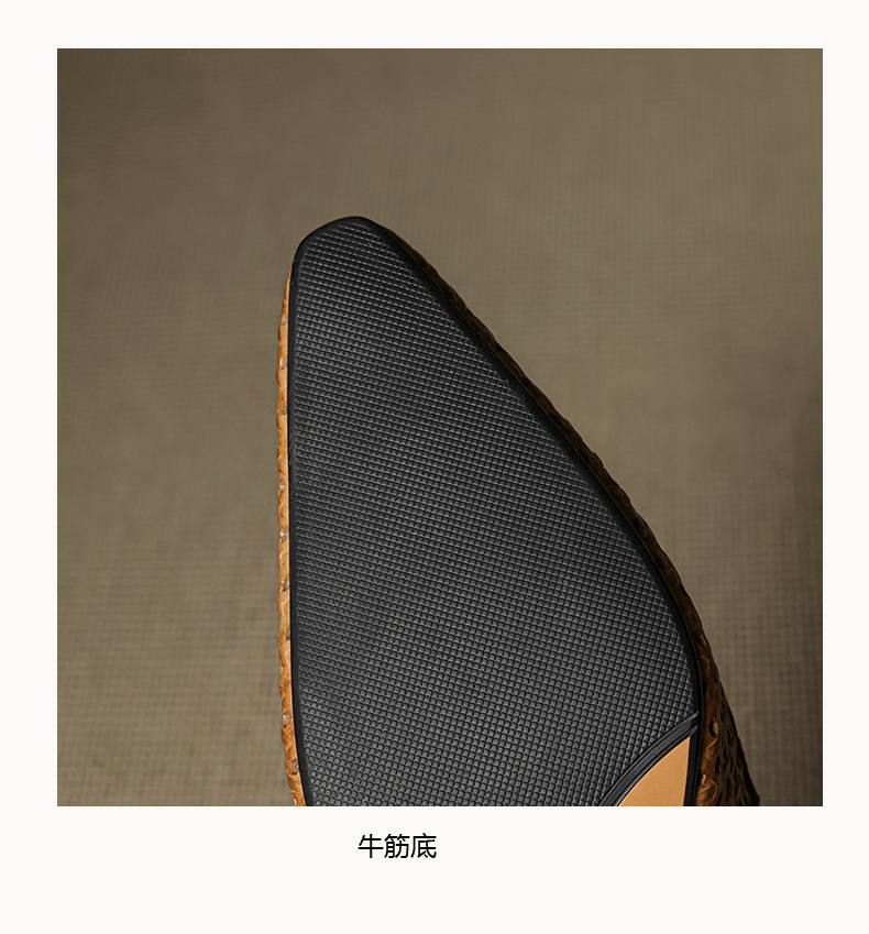 Sandal nữ da bò dệt mũi kín gót thô cao 6 cm phong cách công sở — đen chi tiết 25