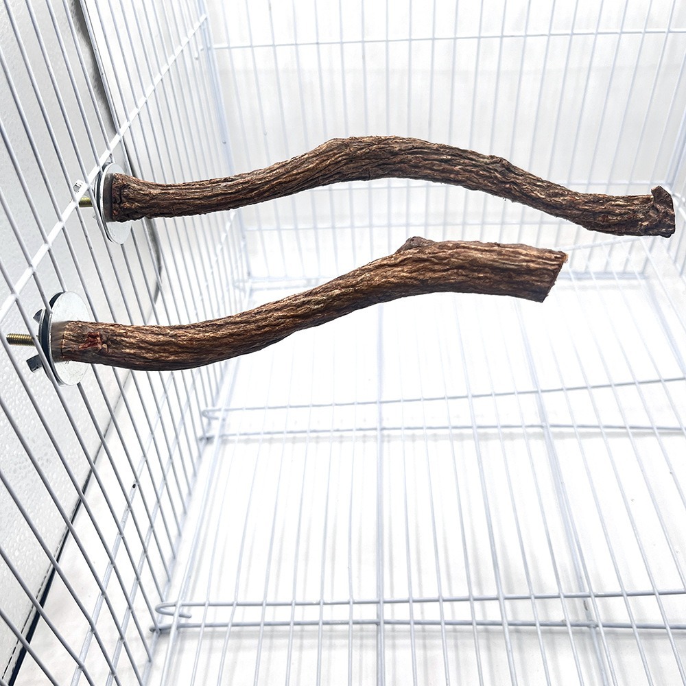 Nuevo producto transfronterizo poste de la estación de pájaros loro garras de molienda de madera natural soporte de la estación de pájaros juguetes para pájaros accesorios de jaula de pájaros al por mayor