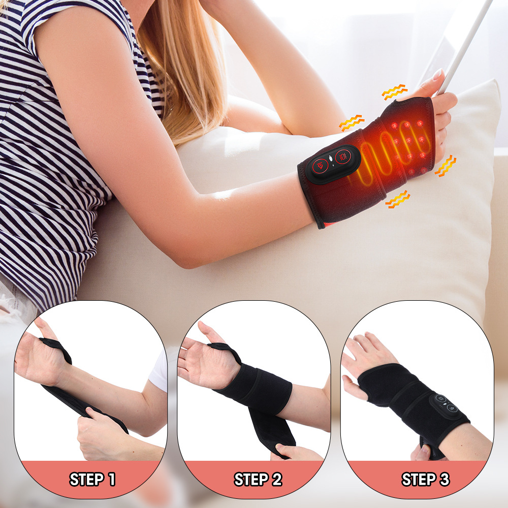 Multifunctional hand red light therapeutic massage