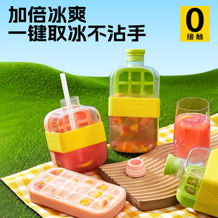 Ice Tray, Kettle, Ice Cup, Water Cup with Ice Cubes, Portable Food-Grade Cold Water Cup, High-Looking Cup, Summer Cup