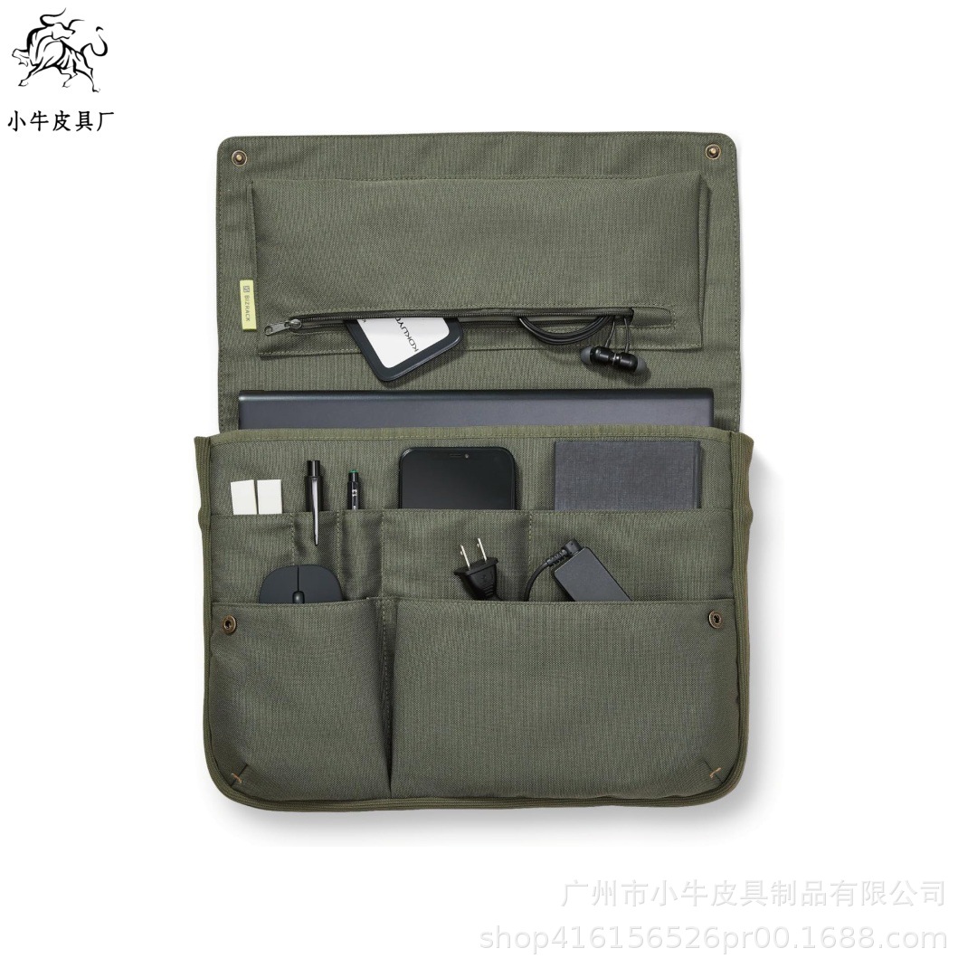 Cross-border large-capacity business laptop bag, Amazon portable multi-pocket storage bag, horizontal style bag-in-a-bag, notebook bag