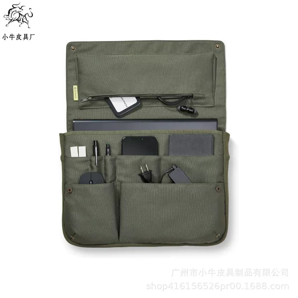 Cross-border large-capacity business laptop bag, Amazon portable multi-pocket storage bag, horizontal style bag-in-a-bag, notebook bag