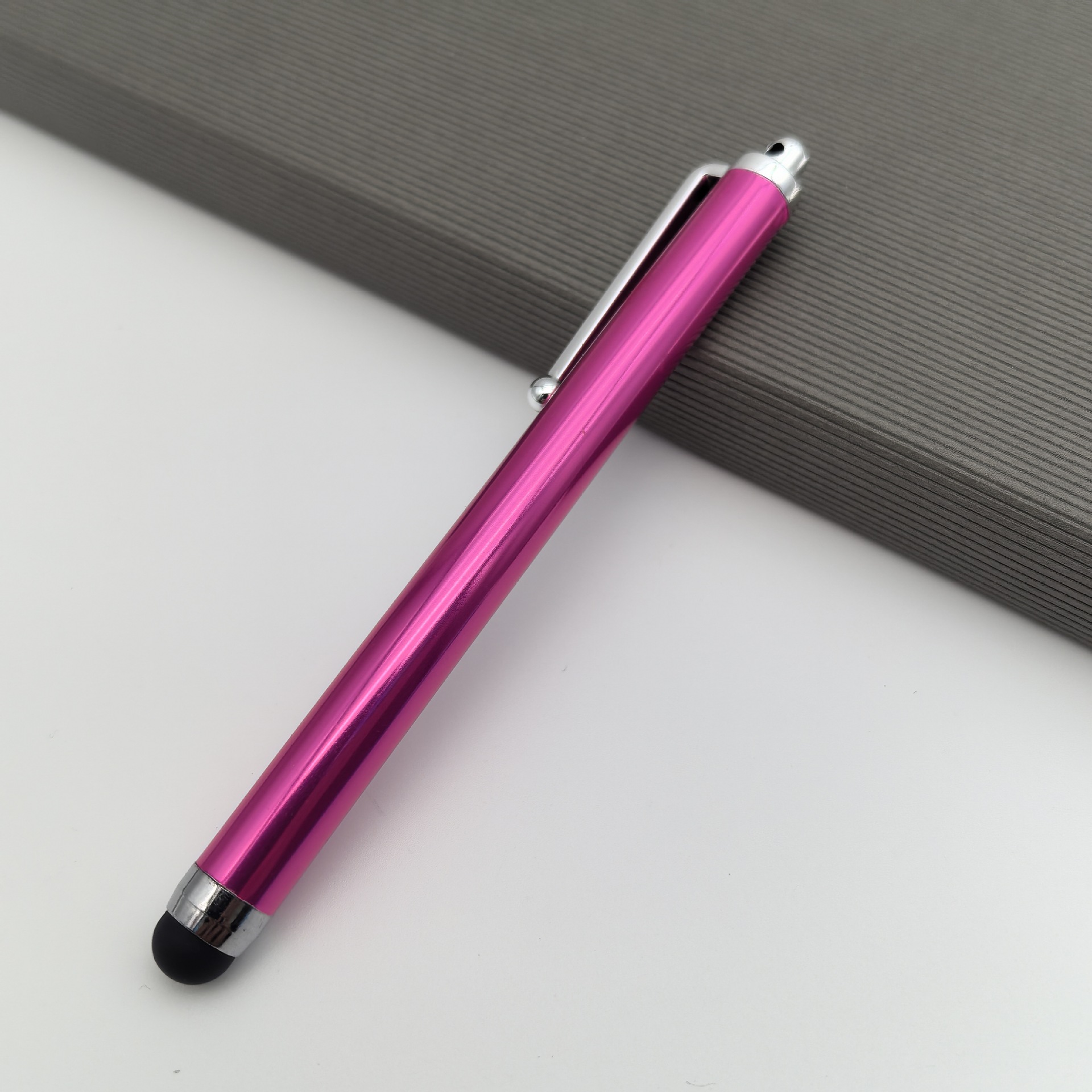 Bolígrafo capacitivo transfronterizo 9.0 logotipo personalizable teléfono móvil tableta lápiz óptico lápiz de pantalla de aleación de aluminio lápiz óptico de metal