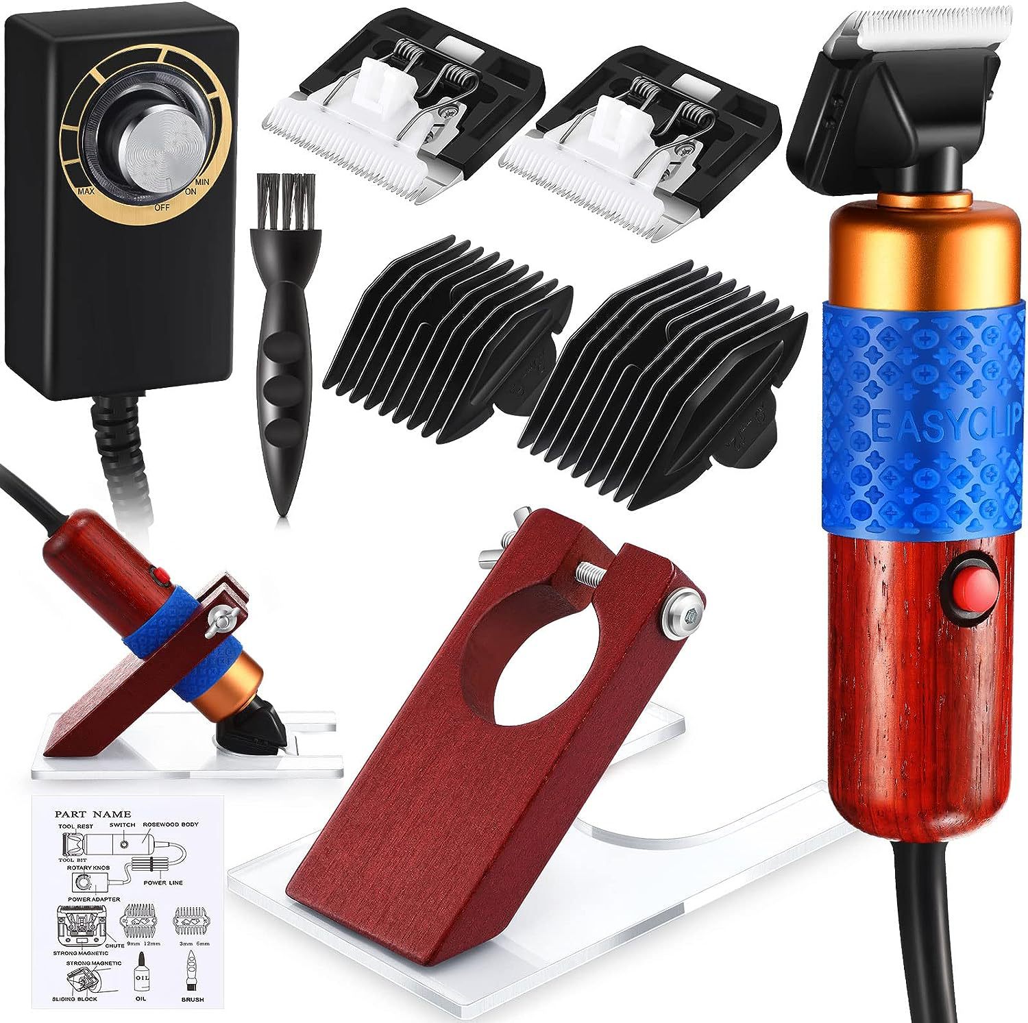 브래킷이있는 전기 클리퍼 풀 세트 [US 게이지]]