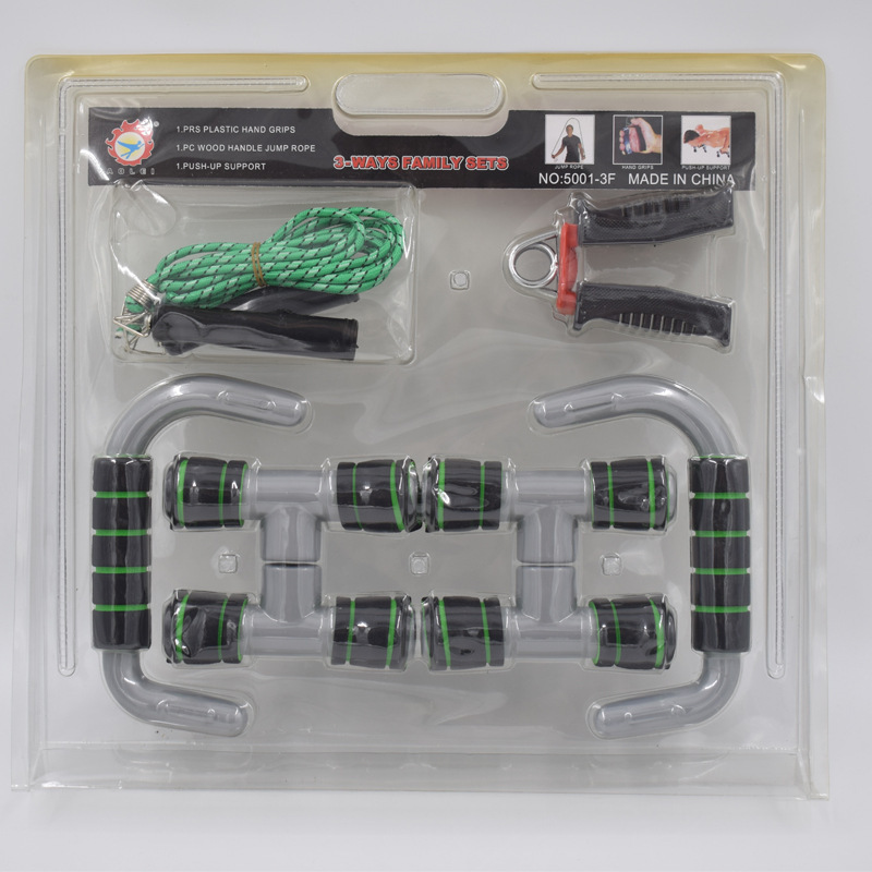 Transfronterizos de tres piezas de equipo de fitness tipo I soporte de push-up fuerza sólida empuñadora combinación de fitness familiar