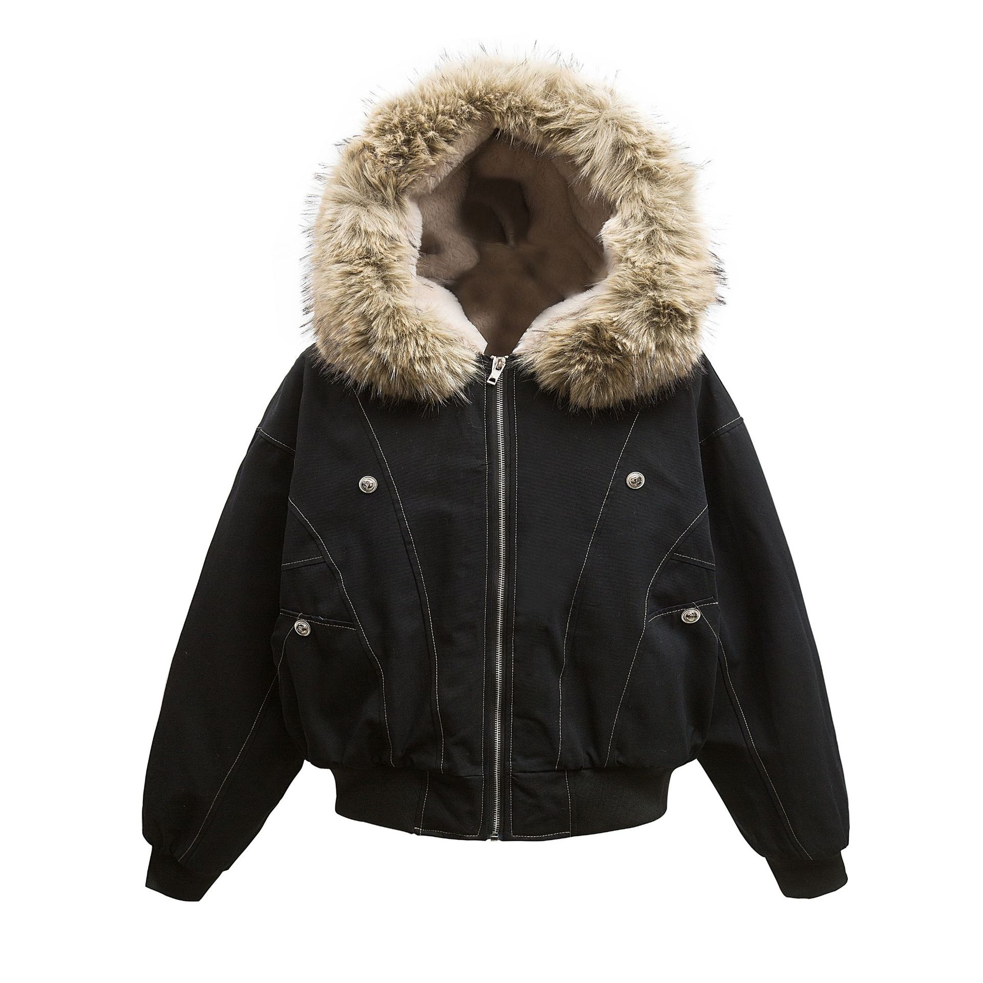 【LOEUVRE】TOGGLE POINT FUR JACKET Designer fashion, Seoul-fully created | W Concept