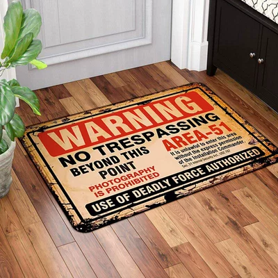 Avtomobil döşəmə paspasları — Pumpkin Head Mat Carpet - rz-warning-sign-series-5-40-60cm-skin-friendly-suede