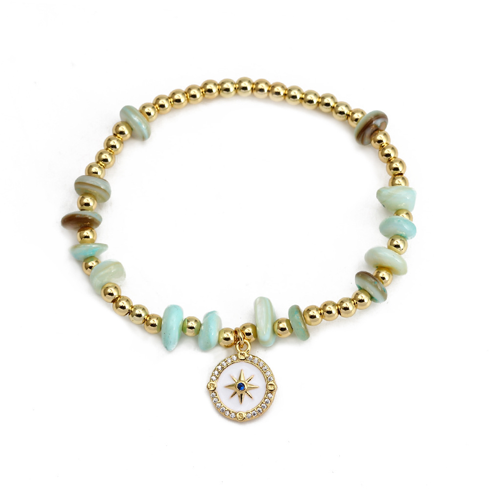 Fashion Eye Copper Inlay Zircon Bracelets 1 Piece