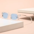 Transparent frame blue film
