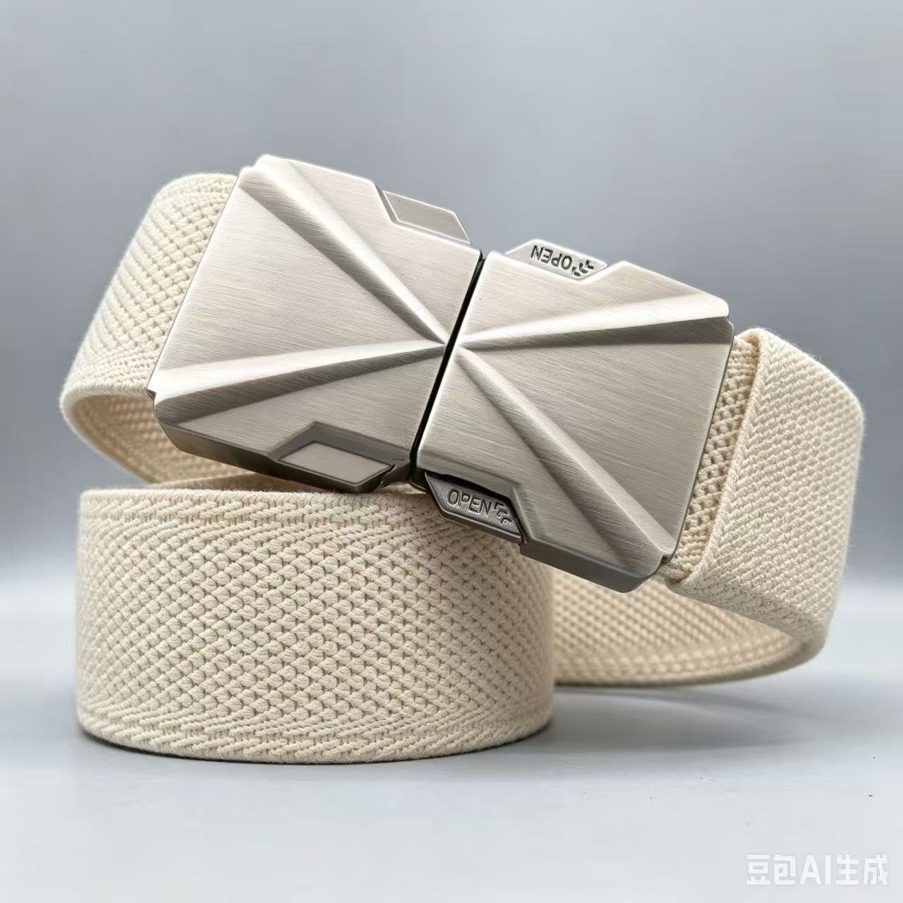 Travel woven breathable elastic adjustable tactics casual belt