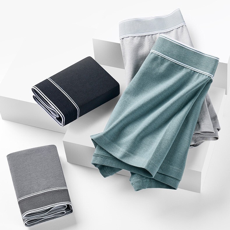 Men's Pure Cotton Underwear Simple Solid Color Breathable Teenager Boys Boxer Cotton Bacteriostasis High-rise Underwear Men's Pure Cotton Underwear Simple Solid Color Breathable Teenager Boys Boxer Cotton Bacteriostasis High-rise Underwear