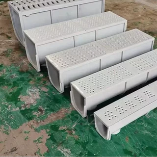成品复合树脂排水沟厂家小区广场渗水排水沟槽高强度一体式排水沟