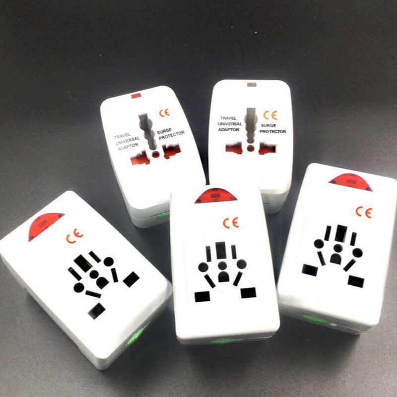 Wireless socket British-style conversion plug converter European-style portable multi-country adapter with light Dual USB
