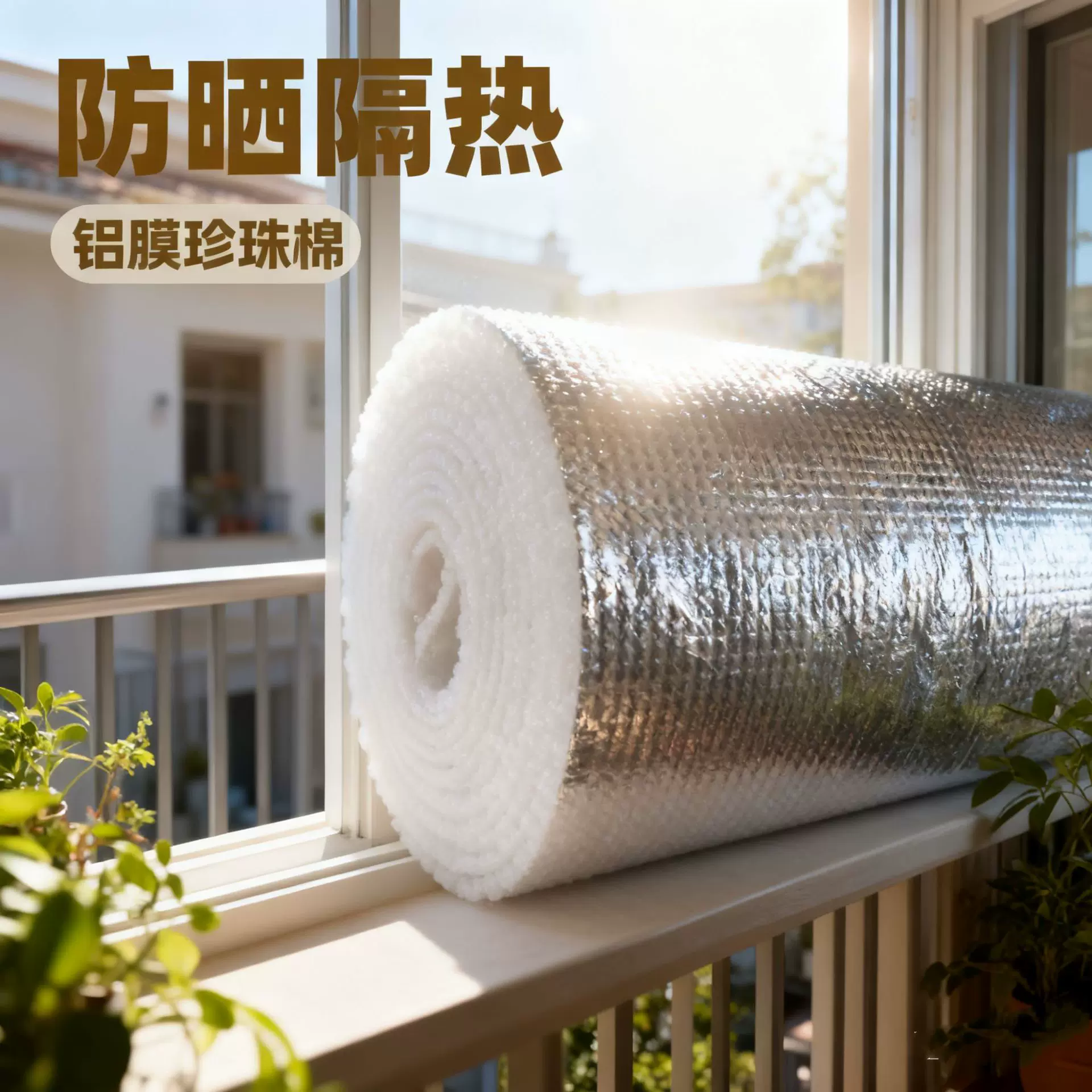 【隔热防紫外线】珍珠棉隔热膜高密度隔热防潮阳光房遮光隔热直供