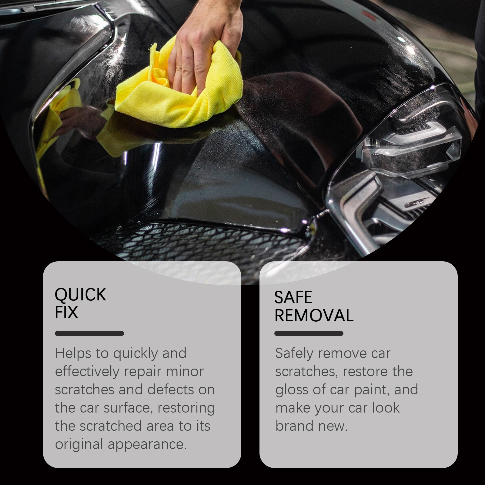 Rayhong Car Scratch Repair Wax Paint Cleaning, Decontamination, Scratch Polishing, Renovation, Brightening Care and Maintenance