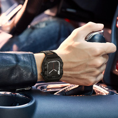 Carbon fiber case for Apple Watch modification iWatch Ultra 49mm S9 45 44mm protective shell