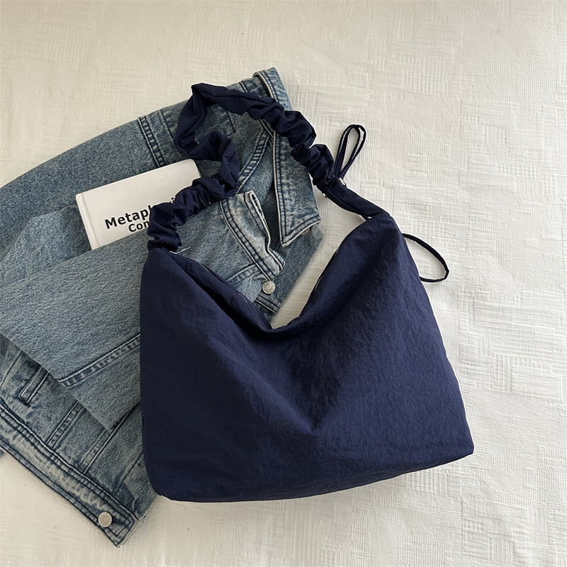 nubes pliegue correa de hombro lienzo bolsas de hombro simple perezoso para viajar